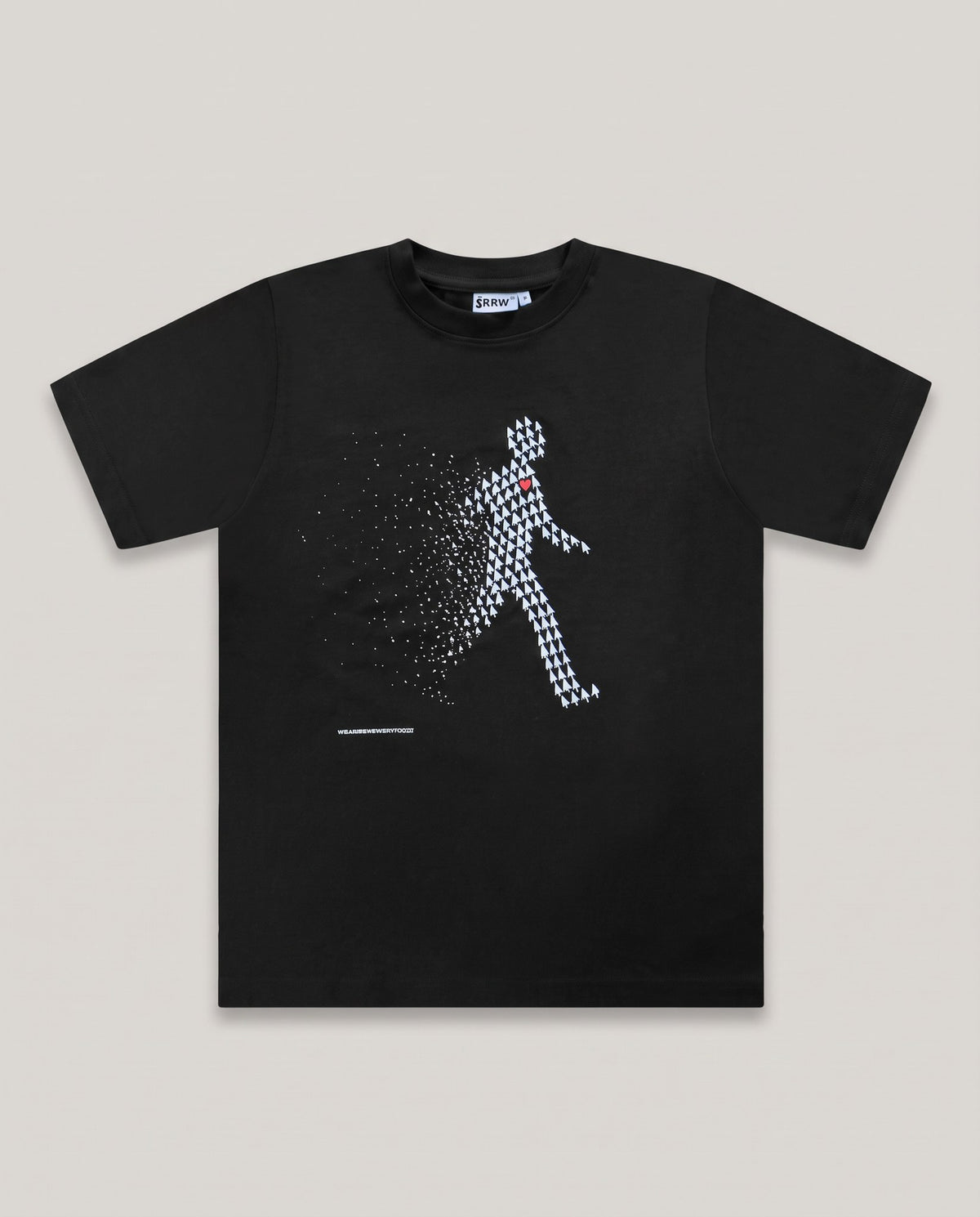 Cursored Shirt black, flat lay – SKREWED
