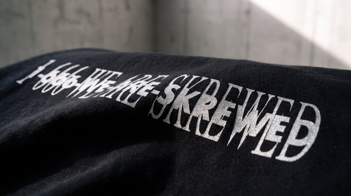 Hotline Shirt print detail – SKREWED