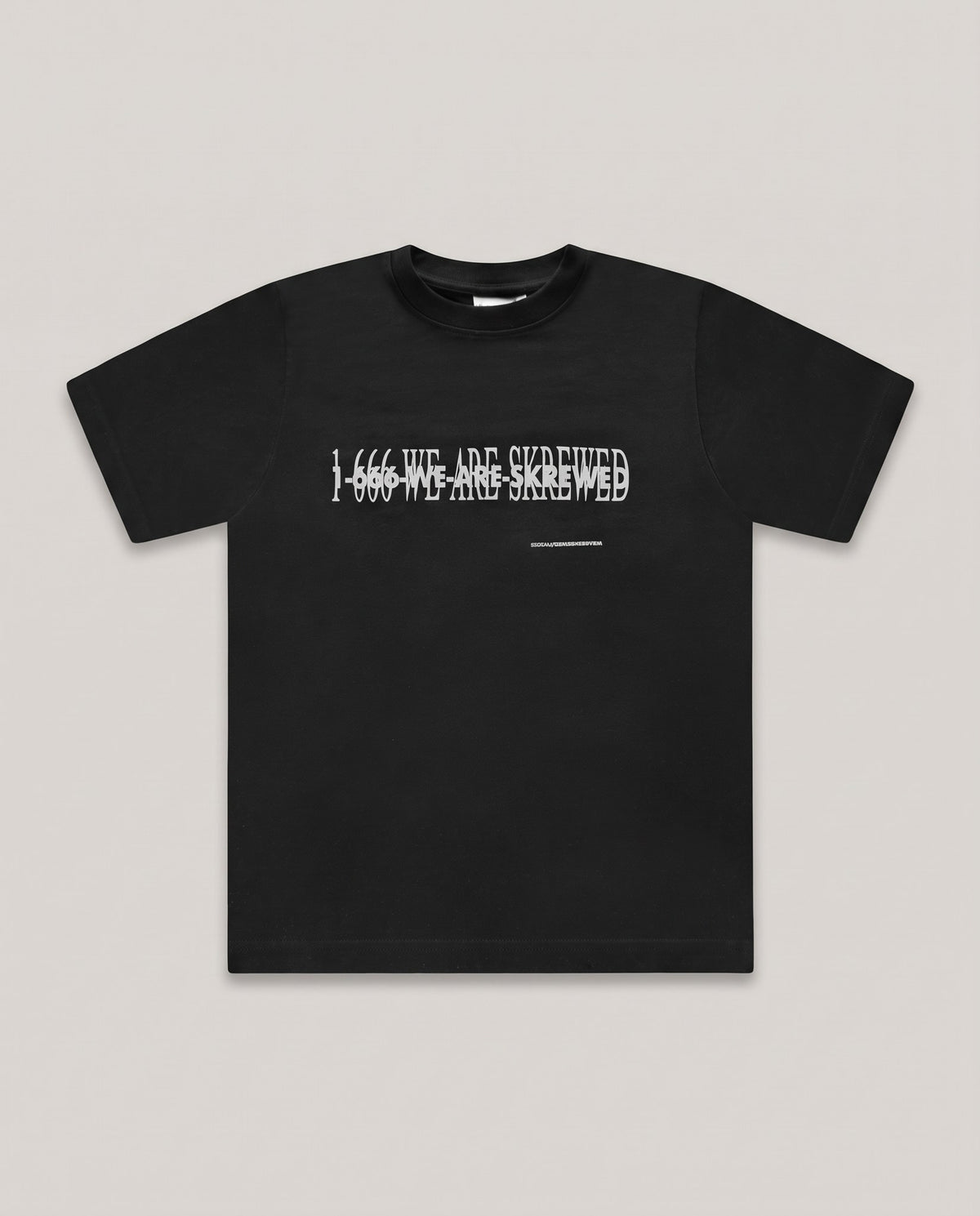 Hotline Shirt black, flat lay – SKREWED
