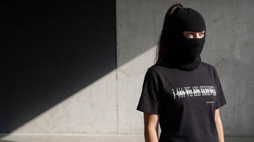 Hotline Shirt black, worn – SKREWED