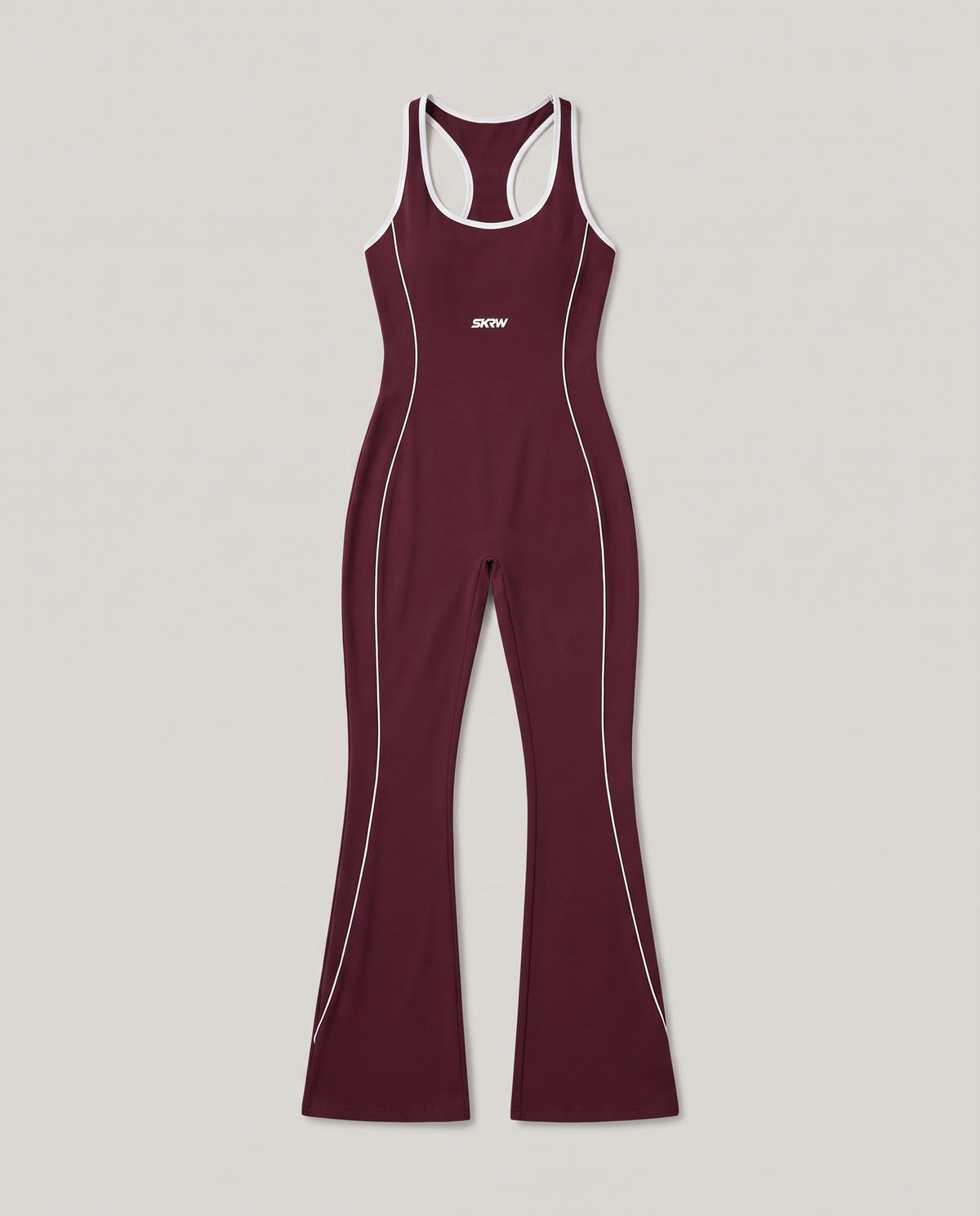Flare Body Bordeaux, flat lay – SKRW Athletics