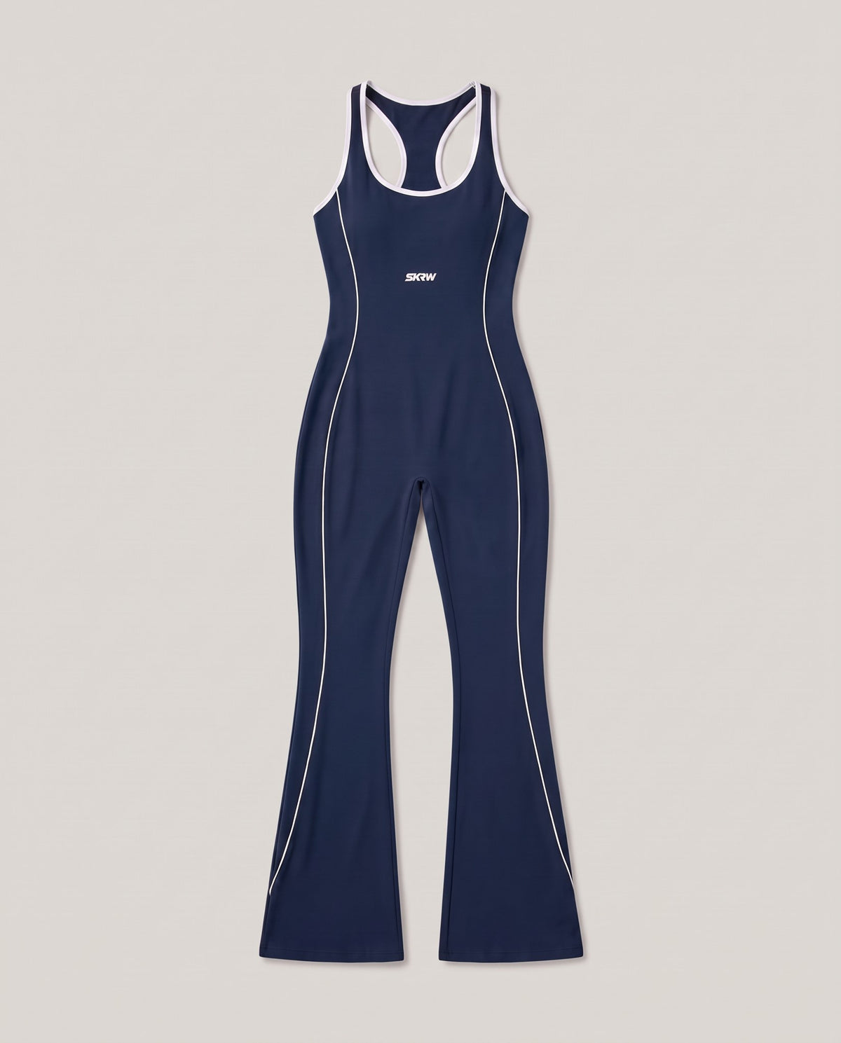 Flare Body Navy, flat lay – SKRW Athletics