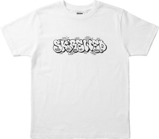 Graffiti Logo Shirt – Weiß